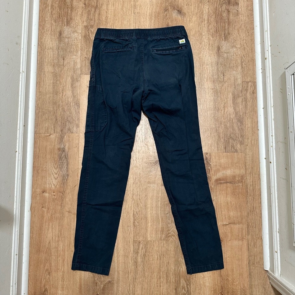 Vuori | Woman's Ripstop Cargo Pants Navy Blue Elastic‎ Waist Drawstring, Size S - Picture 3 of 6